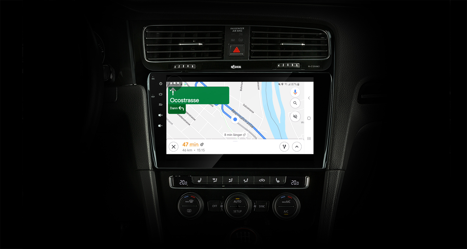 Golf 7 Autoradio mit Google Navigation