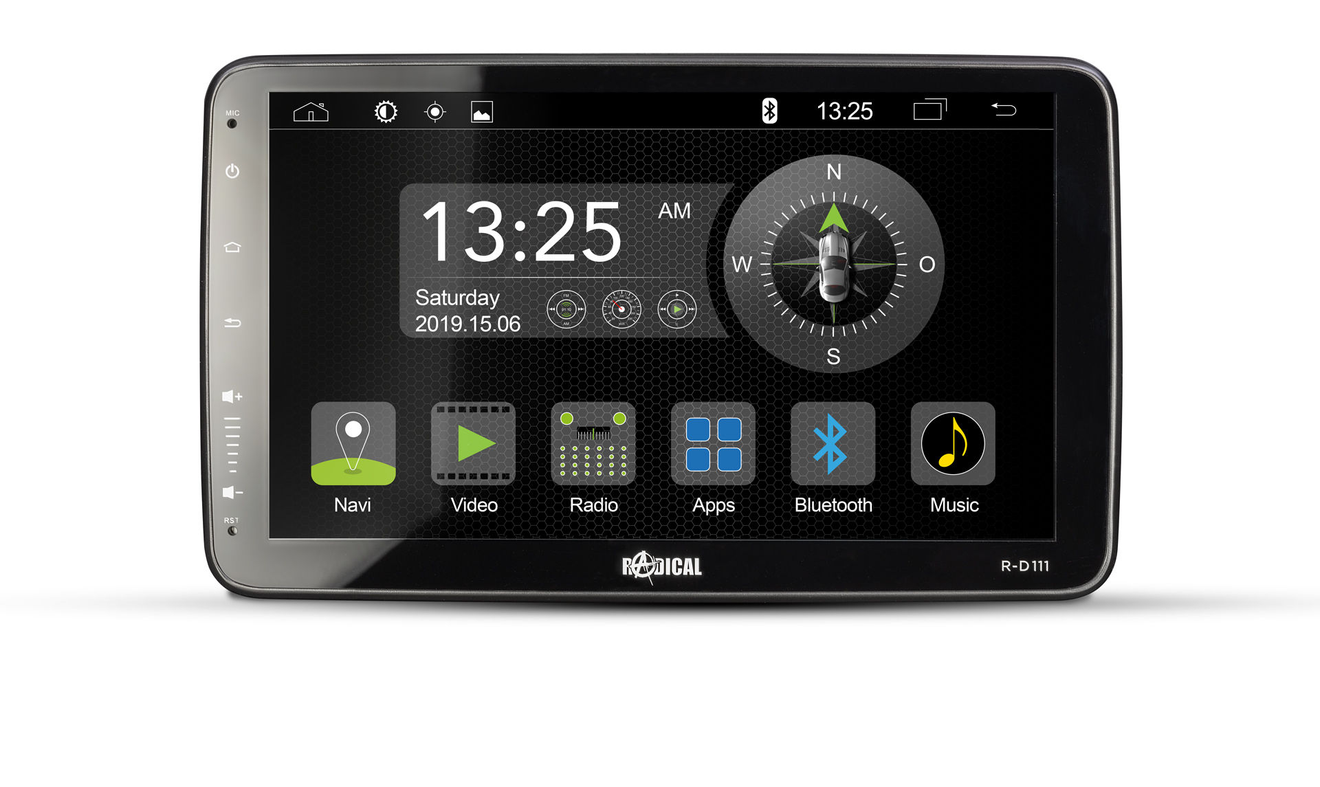 1-DIN DAB+ Android Autoradio und Navigationssystem mit 25,7 cm /10