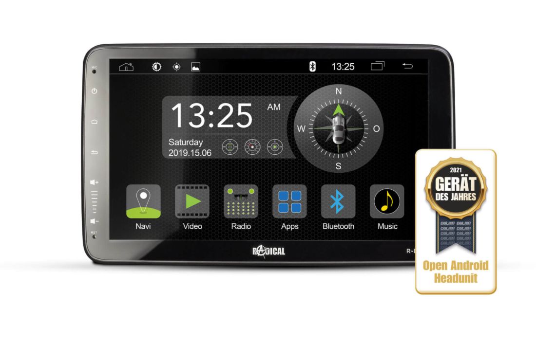 1-DIN DAB+ Android Autoradio und Navigationssystem mit 25,7 cm /10,1“  Bildschirm