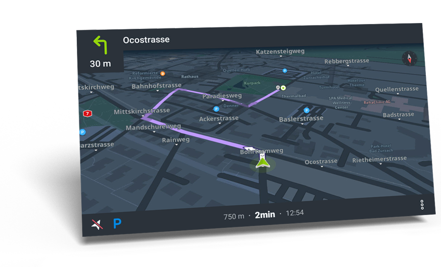 Autoradio Mercedes E-Klasse R-C11MB2 Navigation Navi-App